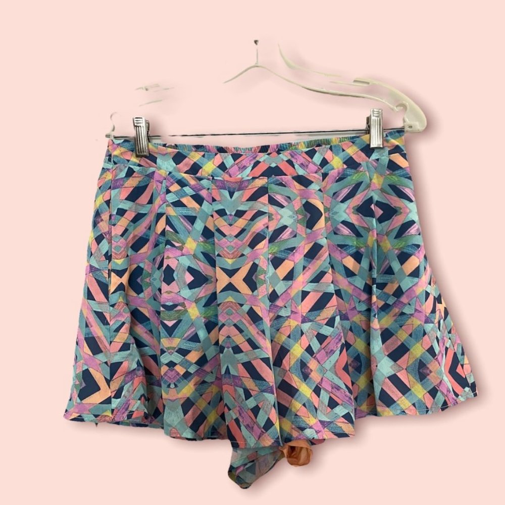 Lovers + Friends Multicolor Geometric Shorts